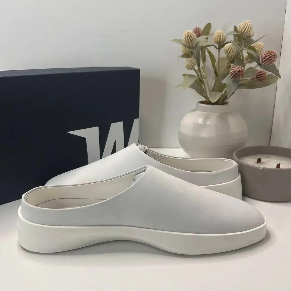 Wolf & Shepherd Shoes Cruise Mule Slip On Brilliant White Men 11/Women 12.5 NWB - Picture 6 of 10